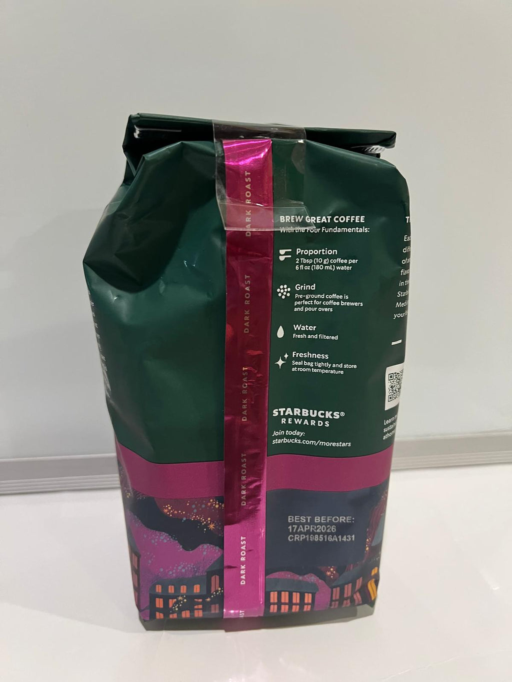 Starbucks French Roast Note of Dark Caramel Sweet Smoke