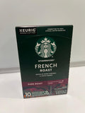 Starbucks French Roast K-cup - Pack of 10 Note of Dark Caramel Sweet Smoke